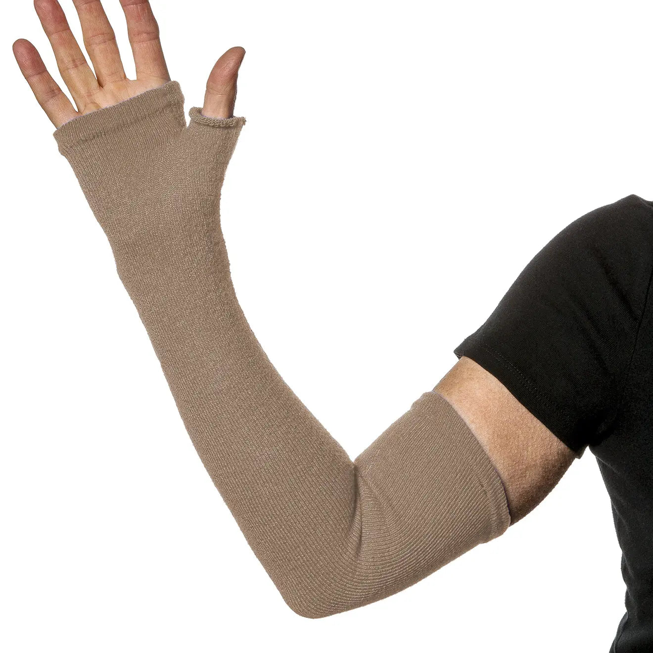 Long Fingerless Gloves for Weak thin skin protection (pair